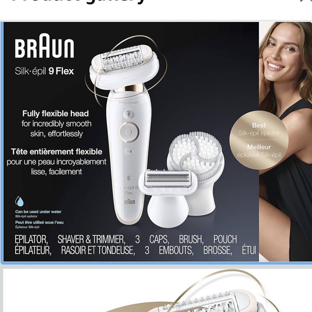 Braun Silk 9 Flex Epilator w/case
